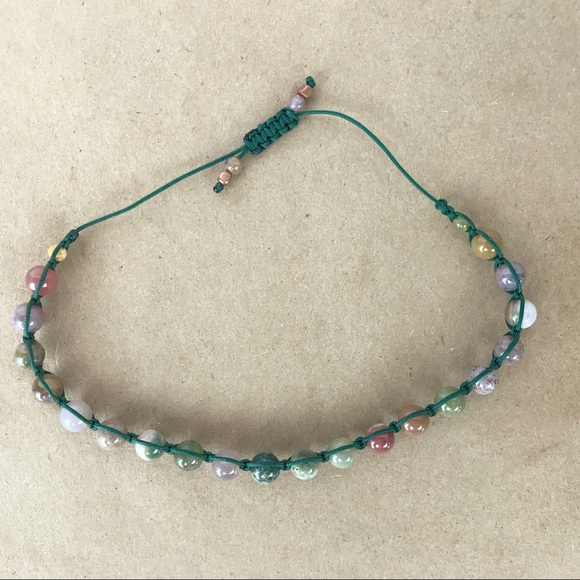 Handmade} Indian Agate Adjustable Bracelet - Picture 4 of 4